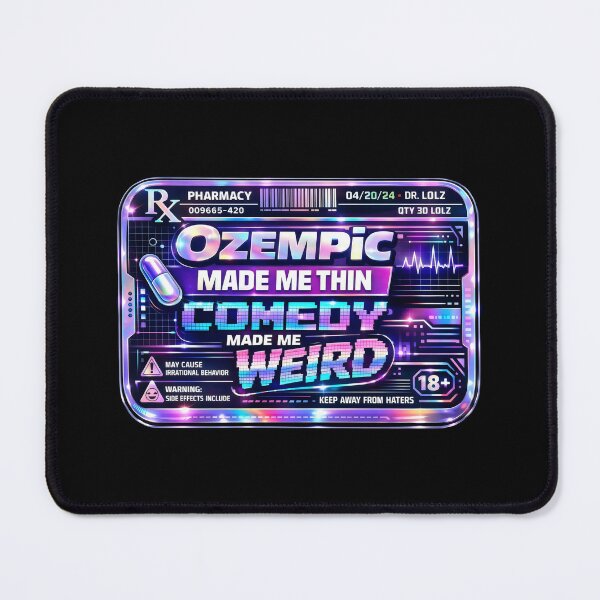 Item preview, Comedy Made Me Weird Retro Futurism Pharmacy Parody designed and sold by SplashTastic.