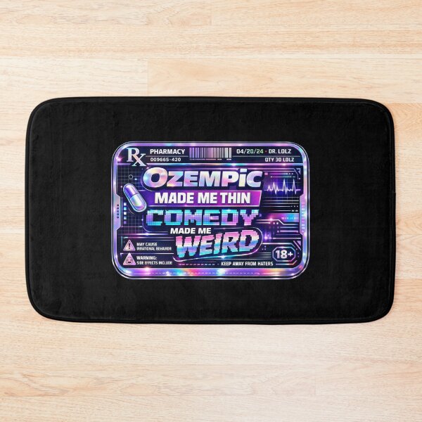 Item preview, Comedy Made Me Weird Retro Futurism Pharmacy Parody designed and sold by SplashTastic.