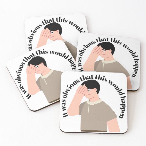 Item preview, Facepalm It Was Obvious That This Would Happen - Funny Sarcastic Meme Sticker & T-Shirt designed and sold by Xenixtra.