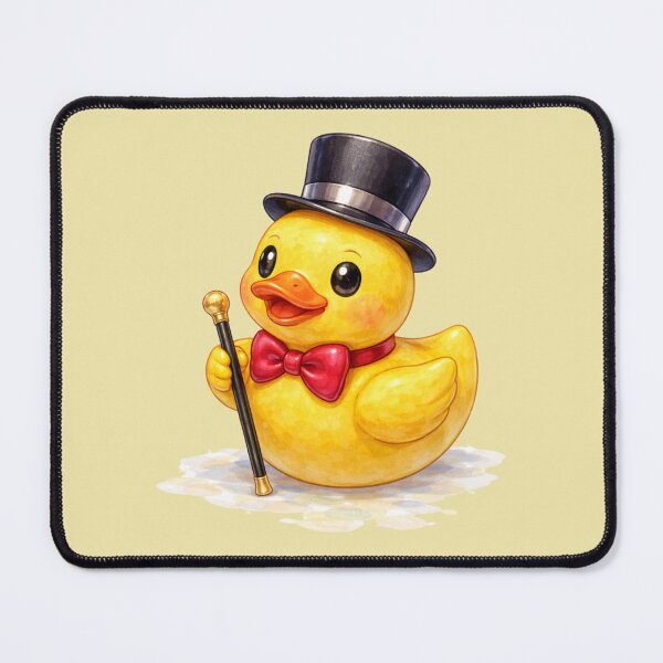 Item preview, Distinguished Gentleman Duck with Top Hat & Cane – Whimsical Watercolour Illustration designed and sold by inspired-works.