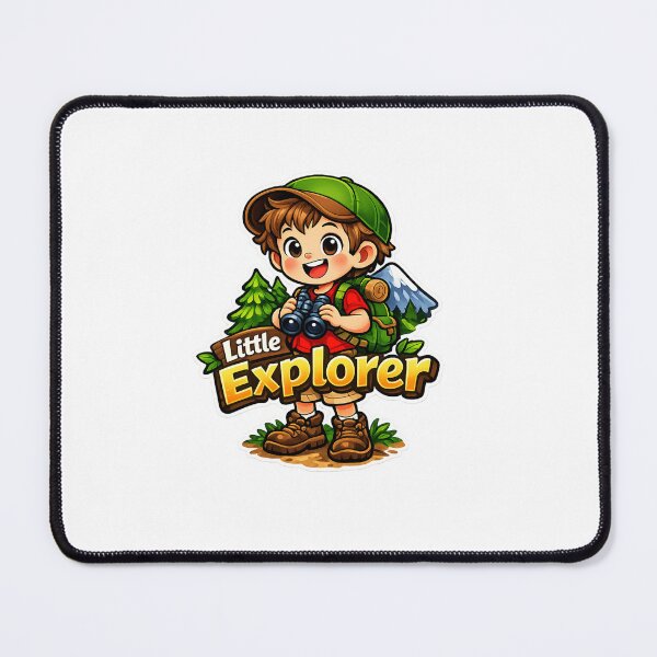 Item preview, Little Explorer - Cute Adventurous Kid Sticker designed and sold by MKreative Studio.
