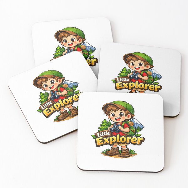 Item preview, Little Explorer - Cute Adventurous Kid Sticker designed and sold by MKreative Studio.