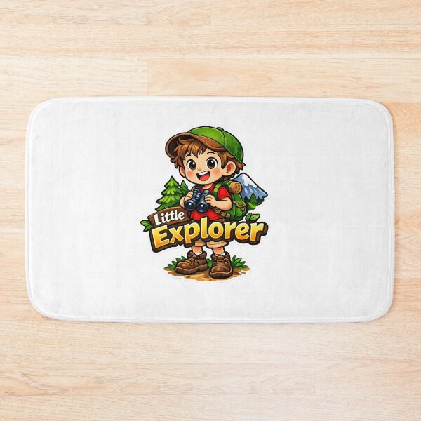 Item preview, Little Explorer - Cute Adventurous Kid Sticker designed and sold by MKreative Studio.