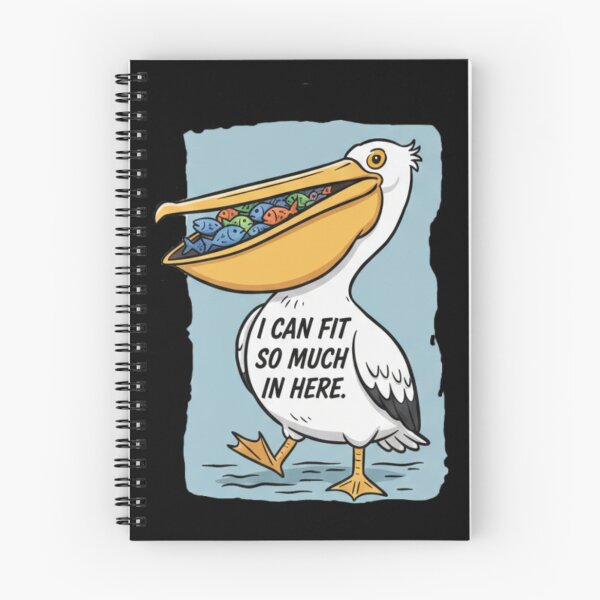 Aperçu de l'œuvre Funny Pelican Meme - I Can Fit So Much In Here - Hungry Bird créée et vendue par Artskit.