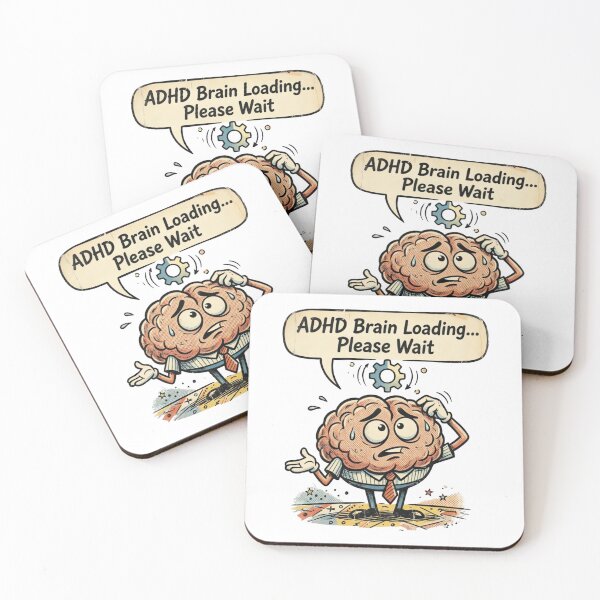 Item preview, ADHD Brain Loading Retro Comic T-Shirt  designed and sold by urbinet.