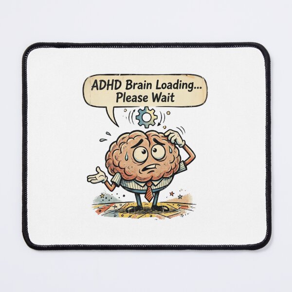 Item preview, ADHD Brain Loading Retro Comic T-Shirt  designed and sold by urbinet.