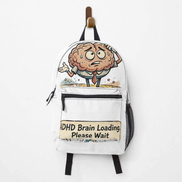 Item preview, ADHD Brain Loading Retro Comic T-Shirt designed and sold by urbinet.