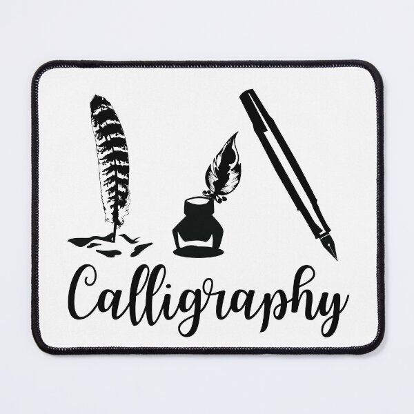 Item preview, Calligraphy Ink Pen Minimalist Design – Classic Writing Art Style designed and sold by ArcticFoxStudio.