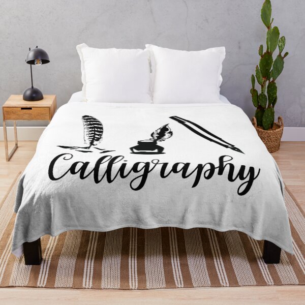 Item preview, Calligraphy Ink Pen Minimalist Design – Classic Writing Art Style designed and sold by ArcticFoxStudio.