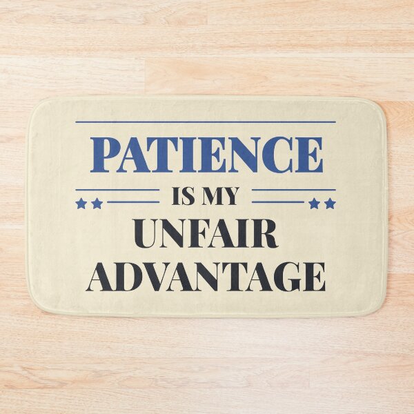 Item preview, Patience is my unfair advantage - Dark typography designed and sold by Revextyr.