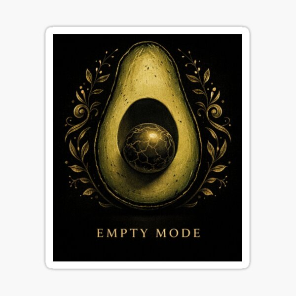Empty Mood Avocado Sticker