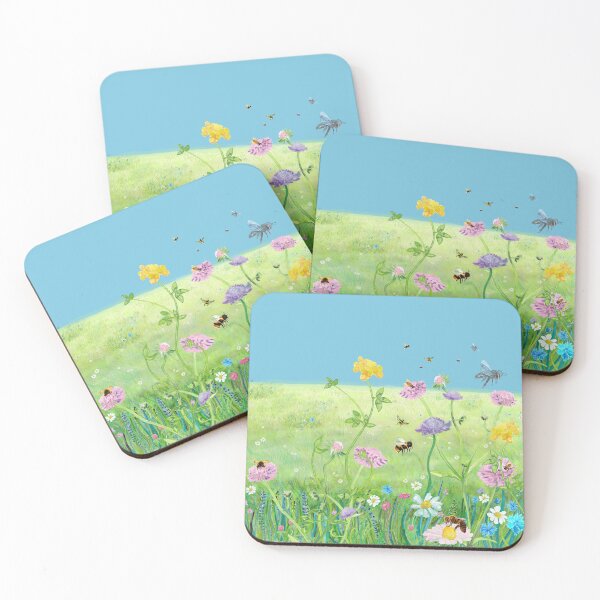 Item preview, Wild Bees, Bumble Bees and Wildflower Wonderland designed and sold by Julia Doria.