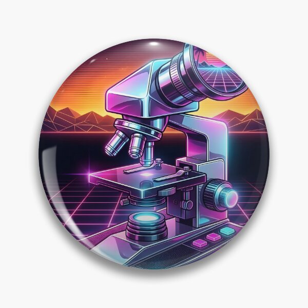Item preview, Retro-Analyzer 8000 - Synthwave Science Microscope designed and sold by MouradStudio.