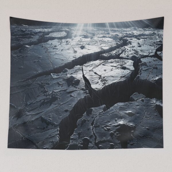 Item preview, Lunar Surface Fracture Cosmic Landscape designed and sold by QuantumDrift.