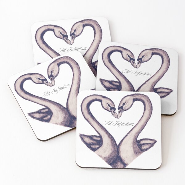 Item preview, Swan Heart charcoal Sketch – Romantic Minimalist Wall Art Drawing designed and sold by Lauretius.