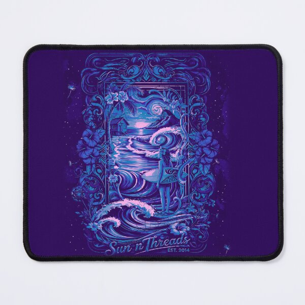 Item preview, Nouveau Surfer Girl 4-Color Wave Shift Shield – Sun n Threads Est. 2014 – Legacy Badge designed and sold by sunnthreads.