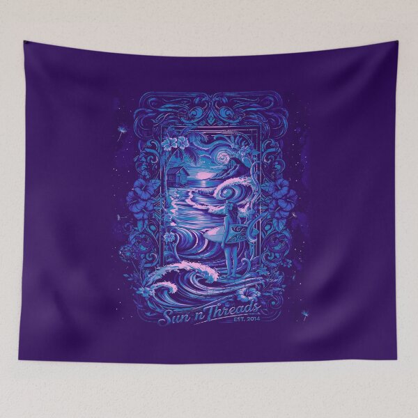 Item preview, Nouveau Surfer Girl 4-Color Wave Shift Shield – Sun n Threads Est. 2014 – Legacy Badge designed and sold by sunnthreads.