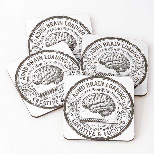Item preview, ADHD Brain Loading Vintage Badge designed and sold by urbinet.