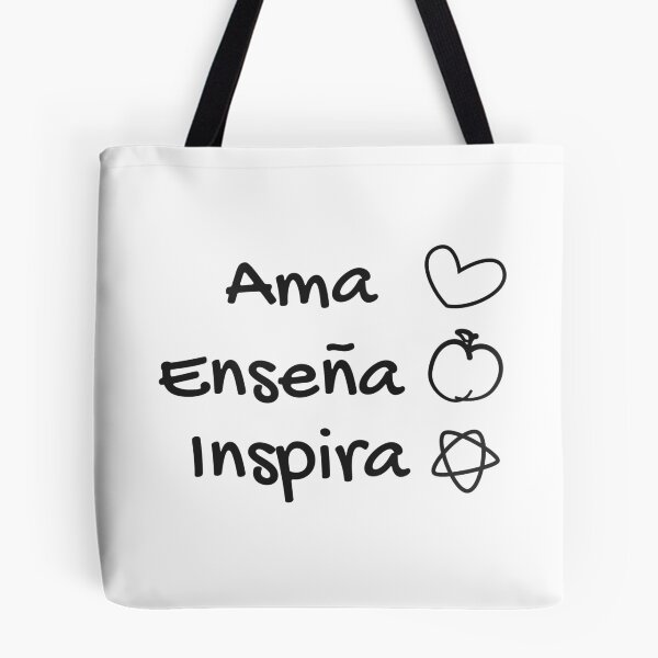 Item preview, Ama enseña inspira, Love Teach Inspire, Spanish Teacher designed and sold by Sightual.
