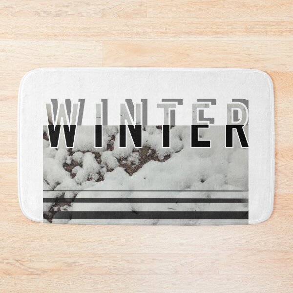 Item preview, Minimalist Winter Snow Texture Typography designed and sold by KilLyNoir.