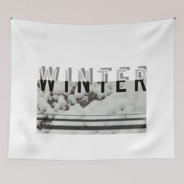 Item preview, Minimalist Winter Snow Texture Typography designed and sold by KilLyNoir.
