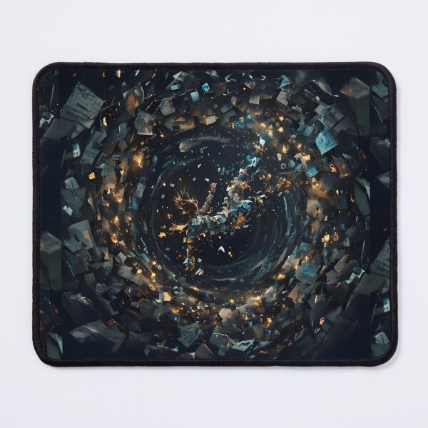 Item preview, Vortex of Thoughts - Surreal Falling Through Scattered Pages designed and sold by MouradStudio.