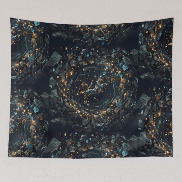 Item preview, Vortex of Thoughts - Surreal Falling Through Scattered Pages designed and sold by MouradStudio.