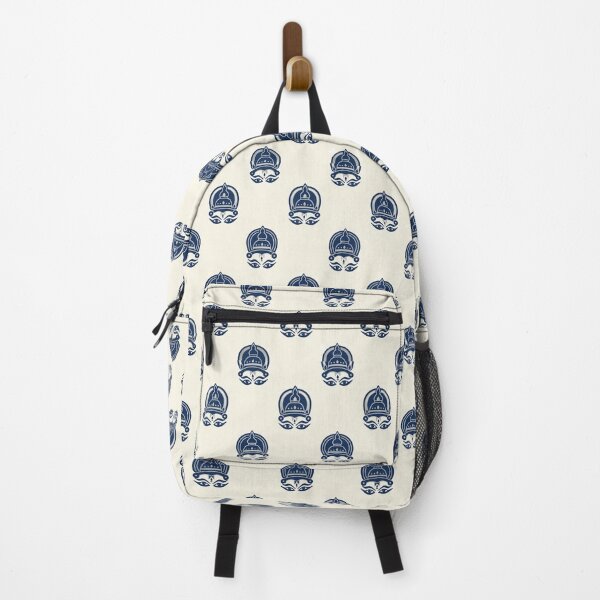Item preview, Serene Kerala: Deep Indigo & Cream Block-Print Style Art designed and sold by OpenDreamArts.