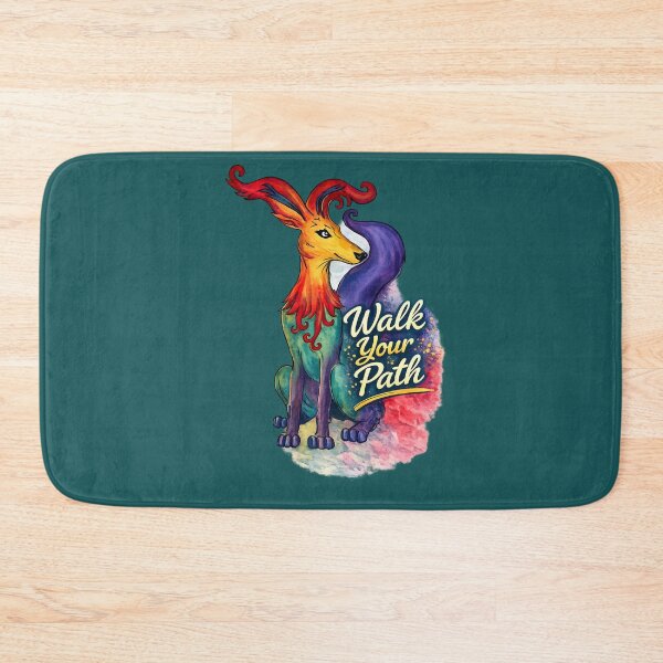 Item preview, Walk Your Path - Live Full Colour  inspirational Colourful Dog Watercolour Illustration designed and sold by Live Full Colour.