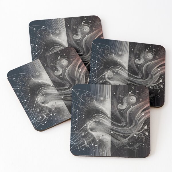 Item preview, Duality of Mind - Geometric and Organic Abstract Flow designed and sold by MouradStudio.