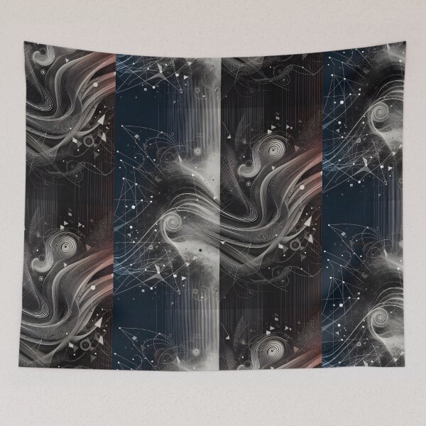 Item preview, Duality of Mind - Geometric and Organic Abstract Flow designed and sold by MouradStudio.