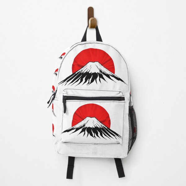 Item preview, Mount Fuji graphic with red sun on black designed and sold by ChernivtsiSkoda.