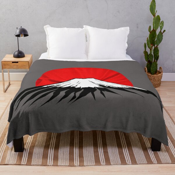 Item preview, Mount Fuji graphic with red sun on black designed and sold by ChernivtsiSkoda.