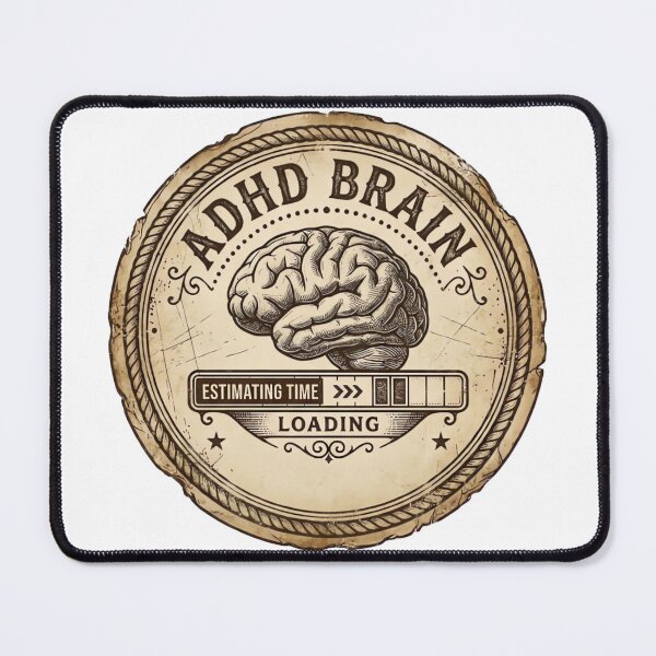 Item preview, ADHD Brain Estimating Time Loading designed and sold by urbinet.