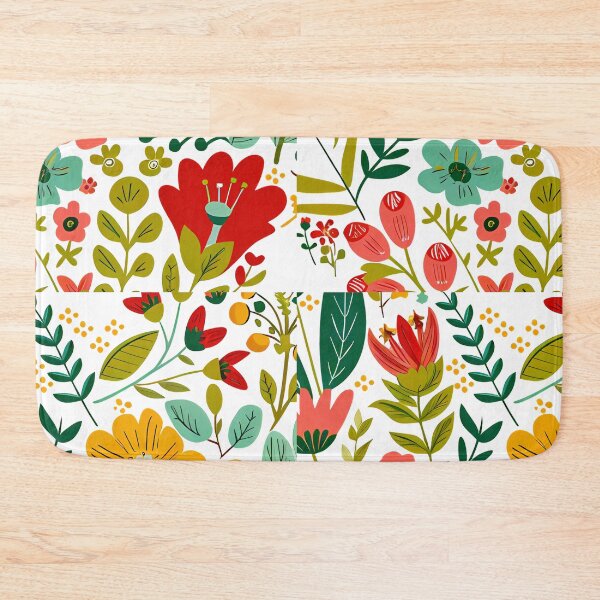 Item preview, Colorful Folk Art Floral Heart - Vibrant Botanical Love Art Print designed and sold by DesignArtist.ia.
