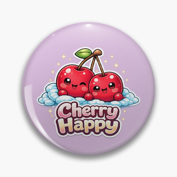Item preview, Cute Kawaii Cherries – Cute Cherry Happy Design designed and sold by apanoracar.