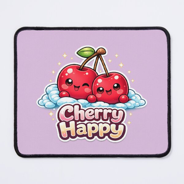 Item preview, Cute Kawaii Cherries – Cute Cherry Happy Design designed and sold by apanoracar.