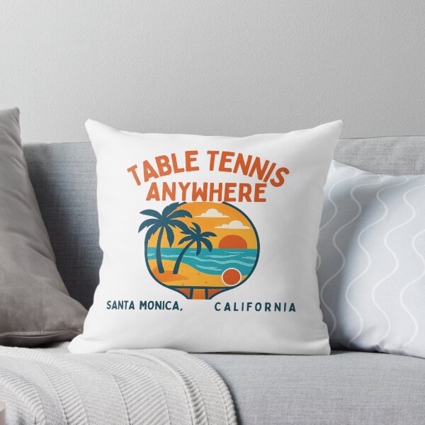 Item preview, Table Tennis Anywhere Santa Monica California Beach Sunset Paddle T-Shirt  designed and sold by OhMyPingCo.