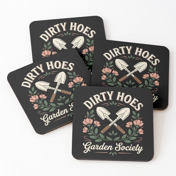 Item preview, Dirty Hoes Garden Society Vintage Gardening Design designed and sold by justinhmorton.