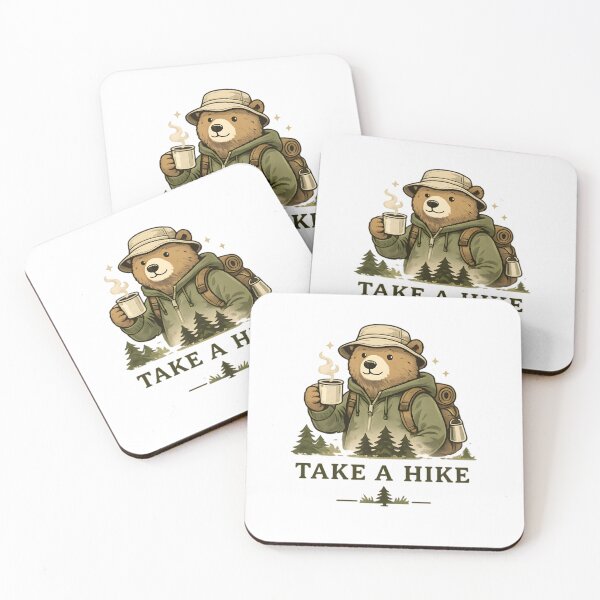 Item preview, Take A Hike Minimal Bear Camping Retro Outdoor Design designed and sold by apex.vibe.