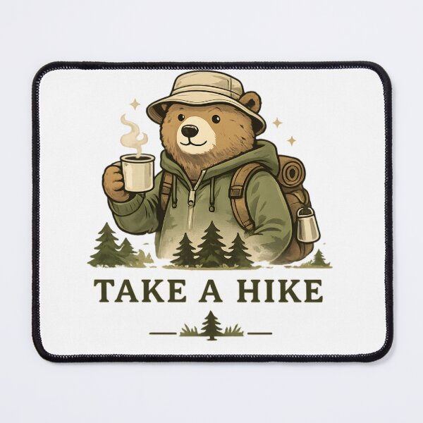 Item preview, Take A Hike Minimal Bear Camping Retro Outdoor Design designed and sold by apex.vibe.