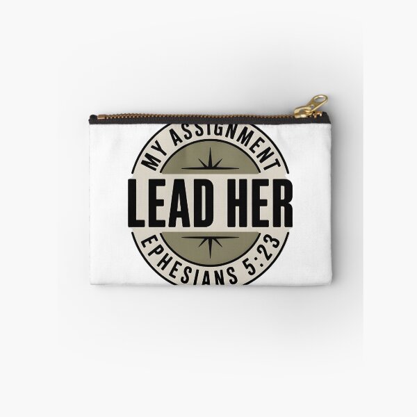 Item preview, My Assignment Lead Her – Ephesians 5:23 Christian Husband Leadership Bible Verse Quote designed and sold by Lina Caro.