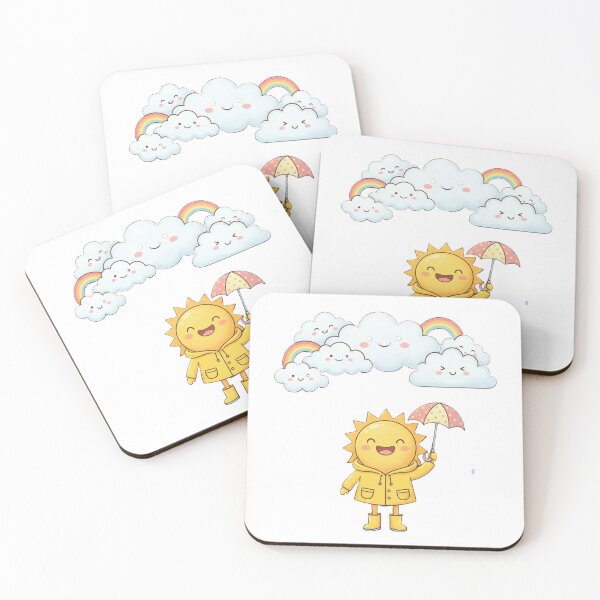 Item preview, Sun in a Raincoat | Weather Whimsy designed and sold by Tee-Tribu.