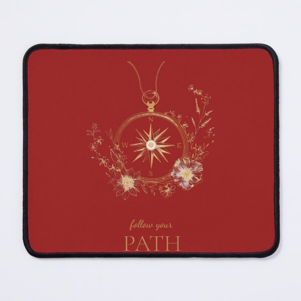 Item preview, Follow Your Path Compass Floral Design, Spiritual Direction Art, Boho Botanical Compass Illustration, Minimalist Line Art Aesthetic designed and sold by innerfaith.