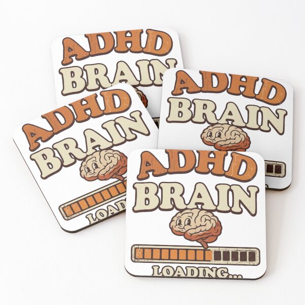 Item preview, ADHD Brain Loading Vintage Retro T-Shirt Design designed and sold by urbinet.