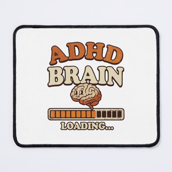Item preview, ADHD Brain Loading Vintage Retro T-Shirt Design designed and sold by urbinet.