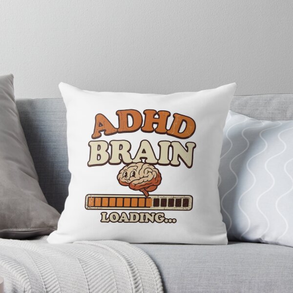 Item preview, ADHD Brain Loading Vintage Retro T-Shirt Design designed and sold by urbinet.