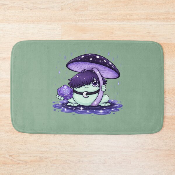 Item preview, Emo goth frog holding D20 dice designed and sold by BritishDelights.