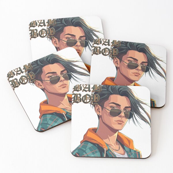Item preview, Cool Anime Boy in Plaid Hoodie – Bad Boy Aesthetic designed and sold by Jbantan.