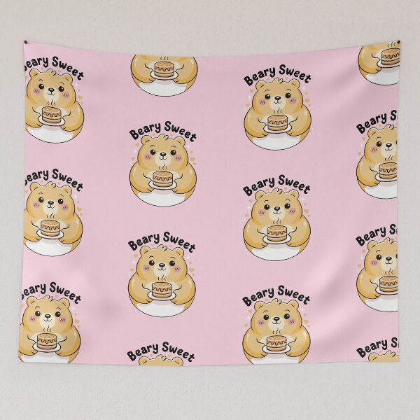 Item preview, Beary Sweet Kawaii Bear Pun designed and sold by MJ ART.